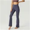 Yoga Outfit Ll Pants Pants Groove Summer Ladies High Weist Slim Fit Belly Bell-Bottoms يظهر أرجل اللياقة الطويلة Net Red Fash dhbxi