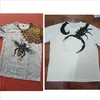 Camisetas masculinas Man Tees Cool Scorpion 3D Trema de grande tamanho Y2K Roupas de roupas de manga curta Hip-hop Men Streetwear Topsl2404
