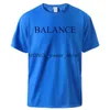 T-shirts pour hommes Balance Impression à manches courtes Homme Coton Vintage T-shirts respirants Basic Casual Cool Streetwear All Match Creative Tee ShirtH24129