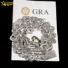 Neues Design 13 mm Halskette Sterling Silber Vvs Moissanit Iced Out Diamant Armband Unendlichkeit kubanische Gliederkette