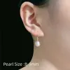Set Nymph Pearl Jewelry Set 18K Gold Natural Freshwater Necklace Pendant Earrings Fine AU750 7.59.5mm Women's Wedding Present T308