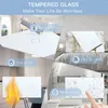 Panneau en verre tactile BSEED 157 86mm, contrôle pour maison intelligente, avec cadre métallique, norme européenne, blanc, noir, doré, utilisation pour interrupteurs muraux