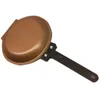 Pans Double Sided Pancake Pan Frying Pot Non-stick Cookware For Kitchen Fried Egg Steak Cooking Maker Tool