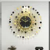 Wandklokken Luxe Moderne Klok Ontwerp Rustig Metaal Europees Ijzer Kunst Slaapkamer Acryl Reloj De Pared Kamerdecoratie