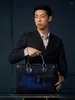 Sacs polochons mallette d'affaires de luxe pour hommes en cuir véritable sac en cuir de veau fait à la main concepteur italien document fichier ordinateur portable