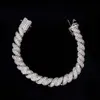 Collier/Bracelet chaîne Sier Vvs, Bracelet Moissanite en or 14 carats | Chaîne de tennis 3 mm/4 mm.