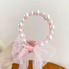 Hair Accessories Pearl Headband Children Streamer Baby Cute Princess Female Super Broken Finishing Hairpin