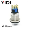 Smart Home Control YIDI 19mm Metal Selector Rotary Switch 2 3 Position Push Button 1NO1NC DPST Knob Latching ON OFF With Harness