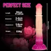 Vibradores slubby cavalo novo super simulado maquiagem pênis em forma especial plugue anal cor gradiente vibrador masturbador feminino produtos sexuais