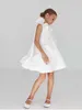 Robes de fille princesse été volants blanc luxe robe de vacances sans manches mariage espagnol enfants enfant fête Costume bébé vêtements