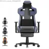 Other Furniture Gaming Chair with Footrest Leather Ergonomic Gaming Chairs for Adults with Massage Lumbar Support Headrest for Office Work Q240129