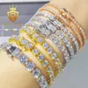 Pass Diamond Tester Halskette Sterling Silber Armband 2 mm 3 mm 4 mm Tenniskette Moissanit für Damen und Herren