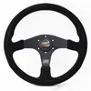 Steering Wheel Covers Leather Suede Car Racing Sport Assembly Universal 14inch High Performance Modified Parts with Horn Button Module