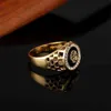 Band Rings NurmWung Korean Creative Medusa Ring for Men Inlaid With Zircon Fashion Domineering Rings Female Punk Style Jewelry Gifts 240125