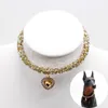 Hundebekleidung Kristall-Herz-Halskette mit glitzernden Strass-Anhängern für kleine Hunde, Mädchen, Teetasse, Chihuahua, Katzenhalsband, Schmuck, Haustierzubehör