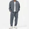 Fashion Men's Cardigan Jackets Pants Vaies sportives Men Sestions Solid Jogger Sport Costume Casual Tracks Suit Sweat Suit 5 Colors S-3XL 240124