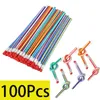 100pcs BENDY EĞLENCE KULLANIMLAR İÇİN KADINLAR BIDABLE ENLİKLİ RENKLİ ŞERTE Yumuşak Kauçuk Kalemler Sınıf Hediyeleri için Silgide 240118