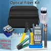 Kit d'outils d'équipement de Fiber optique, avec compteur de puissance Fibra Optica et localisateur visuel de défauts 10mW FC-6S noir FTTH