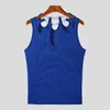 Heren Tanktops Heren Effen Kleur Uitgehold Mouwloos Street chic Sexy Onregelmatige Vesten Fitness 2024 Mode Unisex S-5XL INCERUN