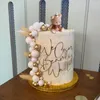 Ferramentas de bolo Urso Bonito Decoração de 1º Aniversário Bola de Espuma Topper Para Decoração de Chuveiro de Festa de Bebê Neutra de Gênero