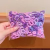 Haarschmuck 100 Teile/satz Kinder Nette Einfarbig Gitter Welle Elastische Bänder Baby Mädchen Scrunchies Gummi Kind Süße