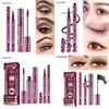 Mascara Yanqina Beauty Ensemble de maquillage 2 pièces Eyeliner imprimé léopard rouge imperméable et anti-taches - Livraison directe Ot7Xk