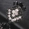 スタッドハイエンド特大のブラックダイヤモンドイヤリング女性用スパイシーな女の子誇張されたイヤリングアクセサリーイヤリングYQ240129