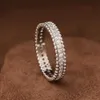 Anneaux de bande femmes simple rangée zircon ciel étoile bague 3A zircon haute qualité luxe personnalisé bijoux de mode 240125