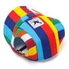 Apparel Tailup Small Pet Dog Cat Baseball Cap Puppy Chihuahua Pet Striped Sun Hat 4st/mycket liten grossist