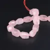 Beads 15.5"/strand Natural Rose Quartzs Cut Net Loose Beads,raw Pink Crystal Faceted Net Pendant Beads for Jewelry Making
