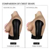 Costume Accessories 7th Oil-free Liquide Silicone Breast Forms Artificial Breastplate for Drag Queen Boy to Girl Transformation Huge Size