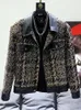 PFHQ Patchwork Leather Jackets för män Långärmning Turn-Down Colle Contrast Color Coat Men Summer Fashion 21F3421 240126