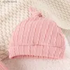 Set di abbigliamento Citgeett Autunno Neonato Vestiti per bambina Abiti Tinta unita Pagliaccetti a maniche lunghe e pantaloni elastici Cappello a cuffia Set autunnale