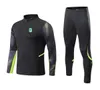 Atletico Nacional Vrijetijdssportpakken voor heren en kinderen, outdoor, lange mouwen, semi-rits, trainingskleding, sport, casual jas, maat 4XS-2XL