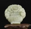 Pendants China Natural hetian Jade Hand Carved statue flower pendant d8