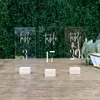 Party Decoration Rustic Wood Table Numbers Wedding Numbers With Holders Acrylic Calligraphy Wedding Signage Clear Number Stand2595