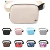 Lu-1209 Bolsas de cintura de moda Fanny Pack Designer Bumbag feminino lululy nylon mass bumbum esportes esportes embreagem de ioga ombro de ombro de bolsas de corpo