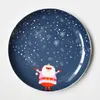 Plates 1pc Cartoon Hand-painted Christmas Ceramic Steak Plate Household Kitchen Year's Gift Bone Porcelain Fruit Dinner