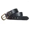 Belts Factory Direct Sales Top Cowhide Classic Luxury Casual Jeans Copper Pin Buckle Washed Vintage Designer Men's Belt