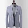 Ternos masculinos primavera verão fino linho blazer jaqueta negócios casual de alta qualidade festa casamento roupas fino ajuste outwear