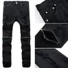 Jeans da uomo Jeans denim effetto consumato Pantaloni alla moda strappati alla moda Pantaloni denim cool distrutti skinny casual urbani