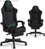 Other Furniture Gaming Computer Chair Breathable Fabric Office Chair Cloth with Backrest Desk with Footrest Lumbar Support Swivel Q240129