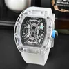 Montre à Quartz avec tête de tigre, nouveau style, coque transparente, baril de vin, ajouré, tendance, unisexe