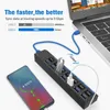 3.0 Splitter 4/7 Port Multi USB 2.0 Multiport Switch With Power Adapter For PC Notebook Computer Laptop Accessories