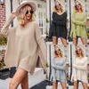 Designer Kvinnokläder Autumn/Winter New Women's V-Neck Large Ladies Fashion Knitwear Sexig Pullover Tröja Trycktröjor Kardigans för kvinnor Cardiganhuqj