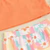 Kläduppsättningar Småbarn Baby Girl Bell Bottom Outfits ärmlösa Halter Tops FLARED PANTS SET 2st Summer Clothes