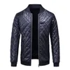 Men Slim Leather Jackets Fleece Warm PU Leather Coats Fashion Male Fit Motorcycle Leather Coats Men's Clothing Size 4XL 240125