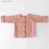 Ensembles de vêtements printemps bébé filles vêtements bébé tricoté barboteuse ensemble nouveau-né bébé fille cardigan infantile garçons pull coton manteau bébé combinaison