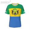 Heren t-shirts unisex nation t-shirt gabon vlag Gabonese t-shirts trui voor mannen vrouwen voetbal voetbal fans geschenken custom kleding tee