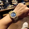 Patek-Phillippeは5719/1G-001 LUXE MONTRE DE WEST TIECENGオートマチックメカニカルムーブメントアッパーとローワーサファイアミラーダイヤモンドウォッチメンズウォッチ